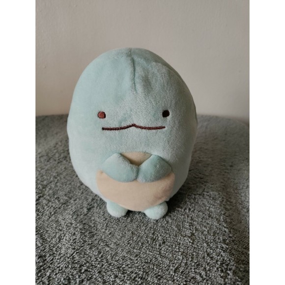 6" SAN X SUMIKKO GURASHI  BABY BLUE DINOSAUR DINO STUFFED ANIMAL PLUSH TOY - Picture 1 of 6